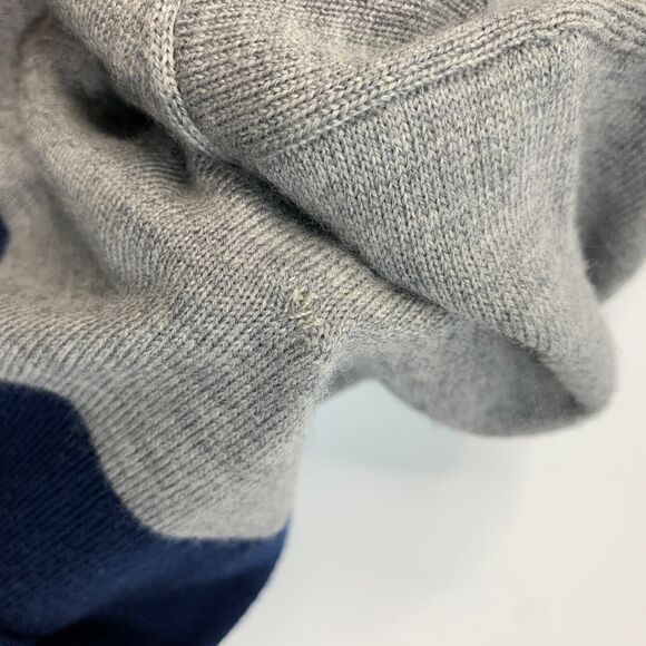 State Stone Wool Sweater Mens XL Extra Large Gray Navy 2-Tone Crew Neck Pullover - Picture 8 of 13